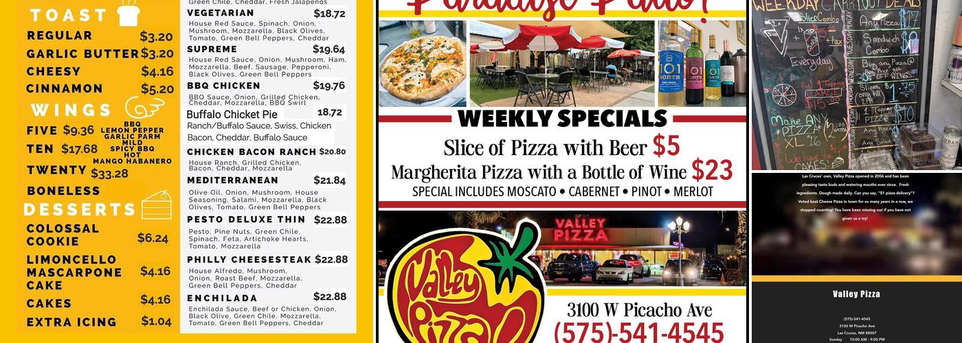 Valley Pizza LLC Menu
