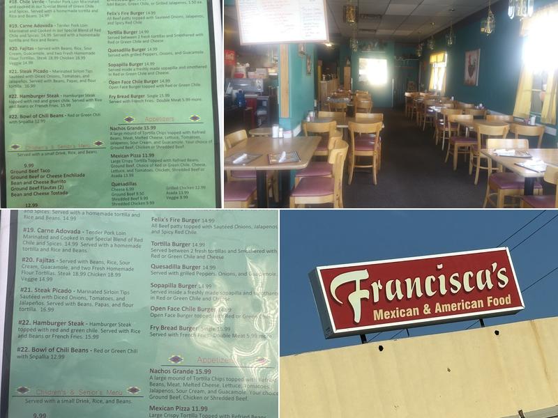 Francisca's Menu
