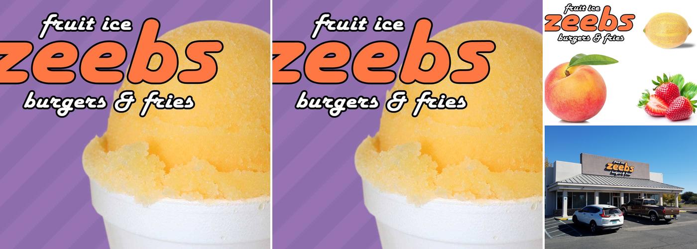Zeebs. Fruit Ice, Burgers and Fries.