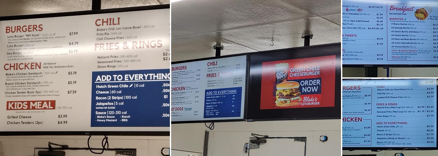 Blake's Lotaburger Menu