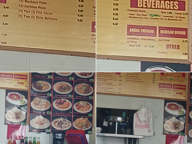 Fidencios Mexican Food Menu