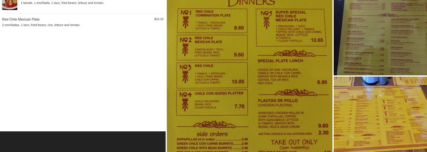 Spanish Kitchen Menu