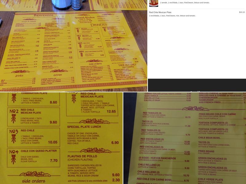 Spanish Kitchen Menu