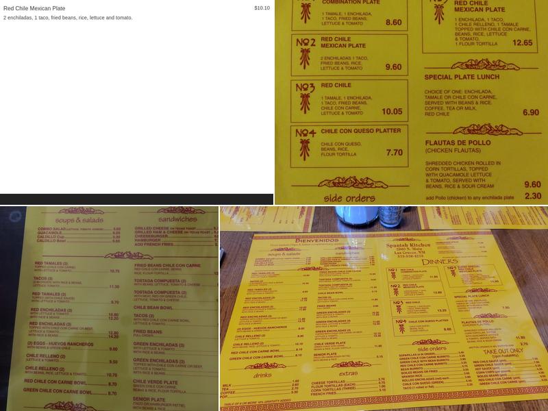 Spanish Kitchen Menu