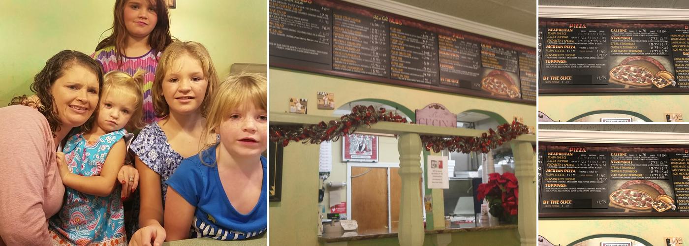 Elizabeth's Pizza Menu