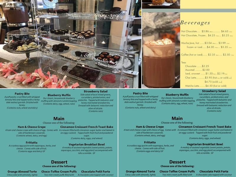 Cocoa Mia Menu