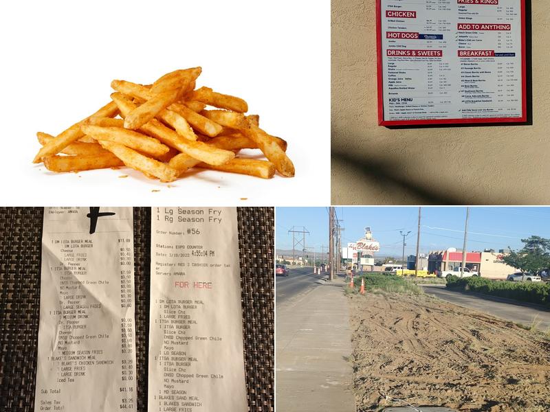 Blake's Lotaburger Menu