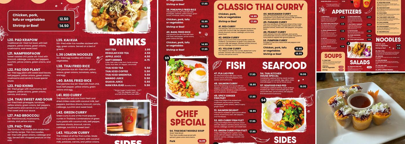 Thai Kitchen Menu