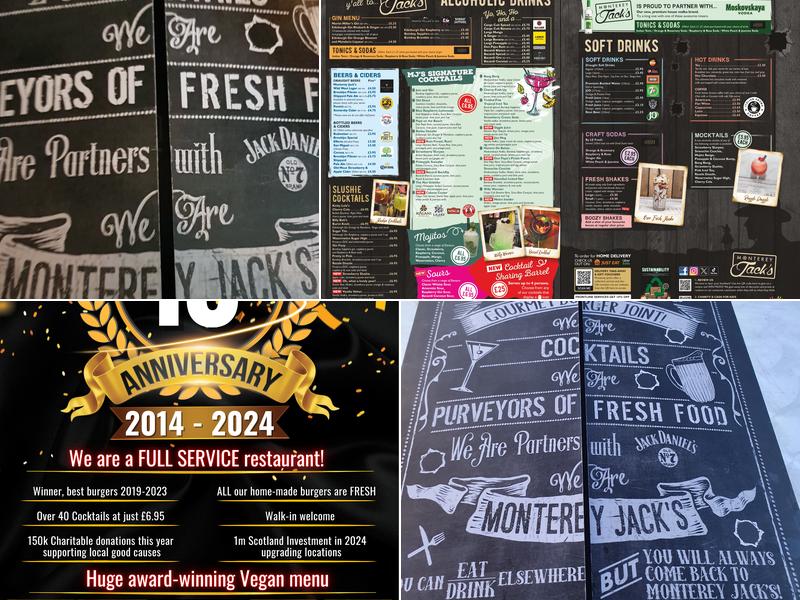 Monterey Jack's Menu