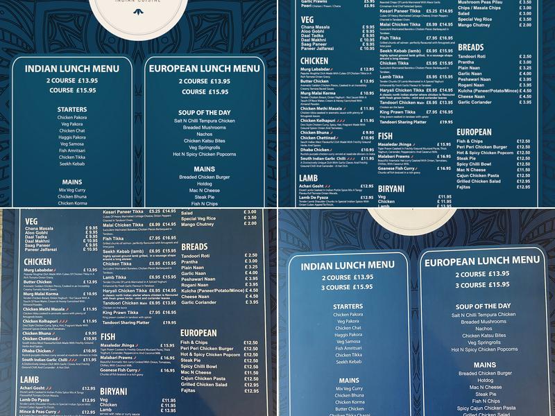 The Oxgang Kitchen | Bar | Rooms Menu