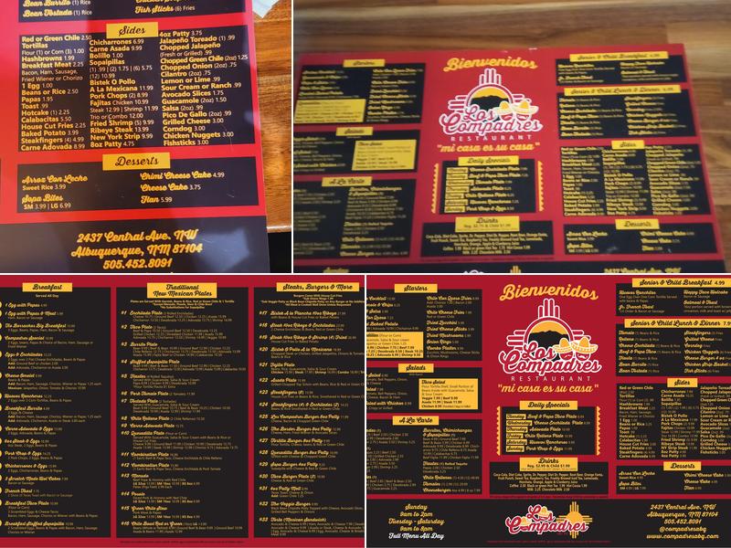Los Compadres Restaurant Menu