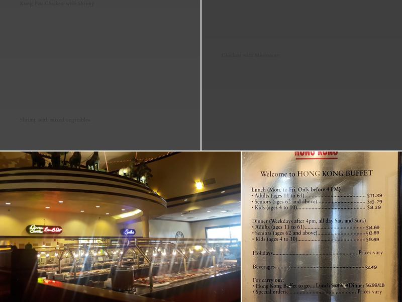 Hong Kong Buffet Menu