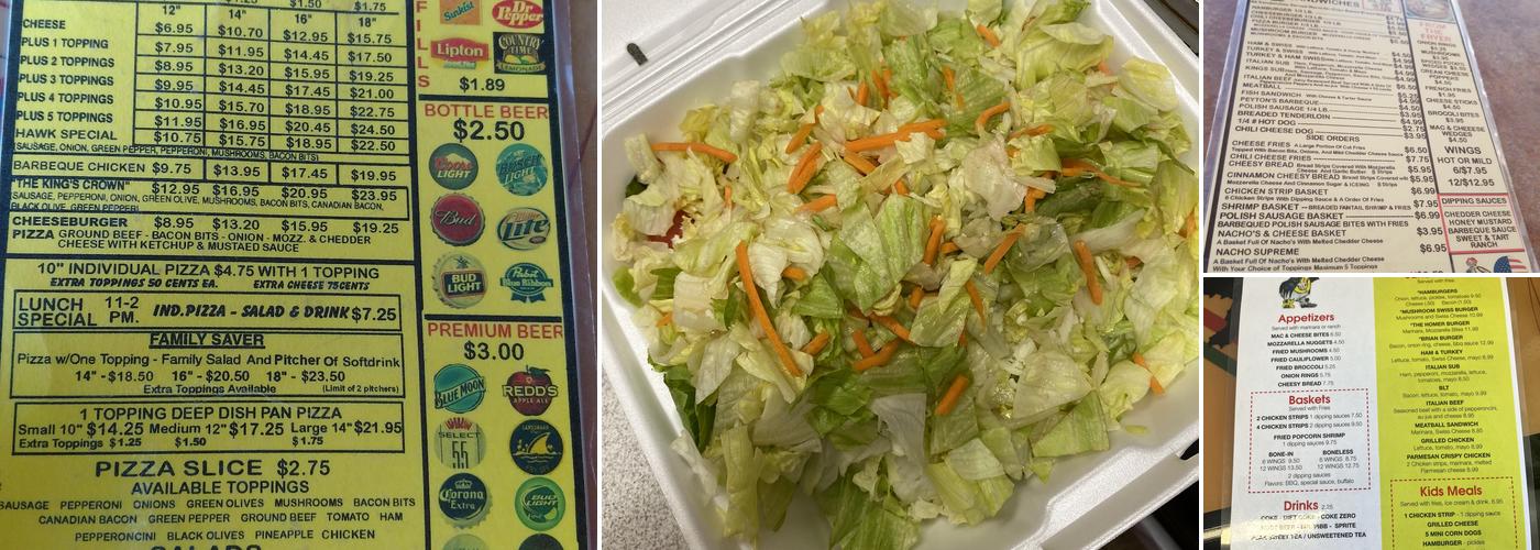 Charlie's Grub & Suds Menu