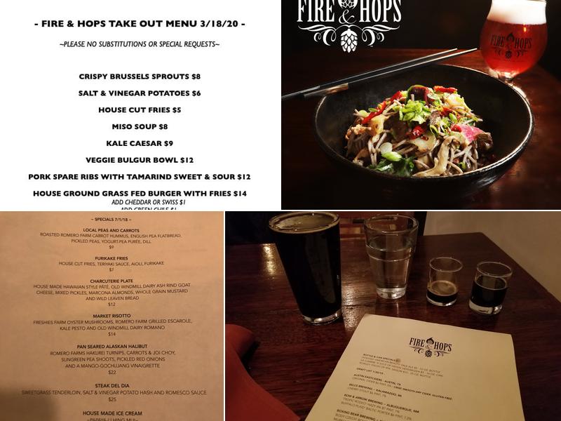 Fire & Hops Menu