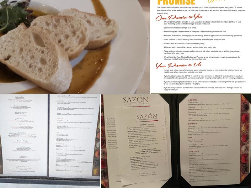 Sazón Menu