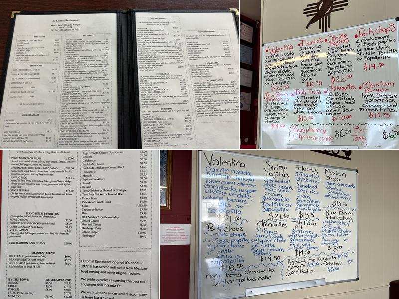 El Comal Restaurant Menu