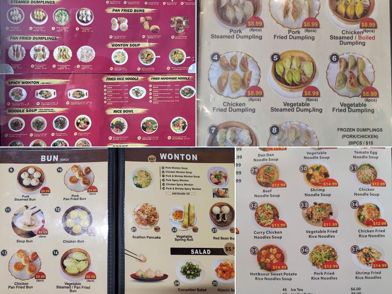 Dumpling Tea Menu