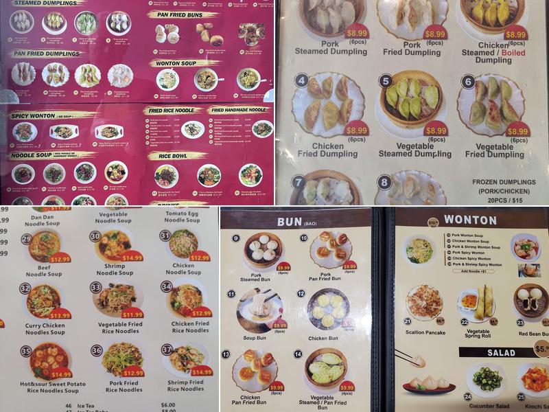 Dumpling Tea Menu