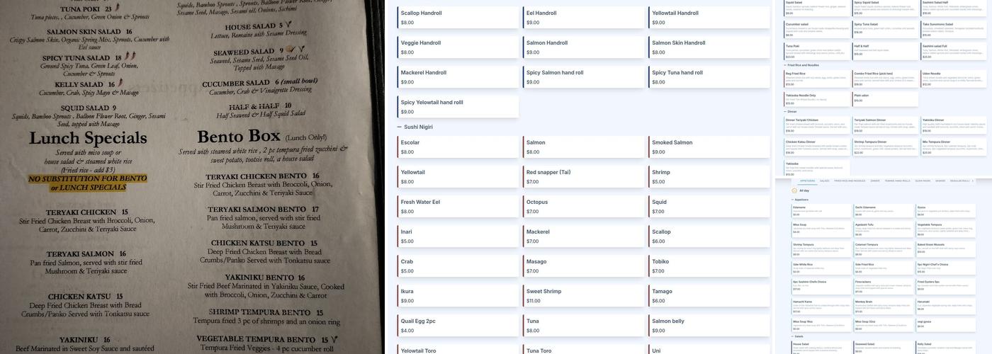 Kai Sushi & Dining Menu