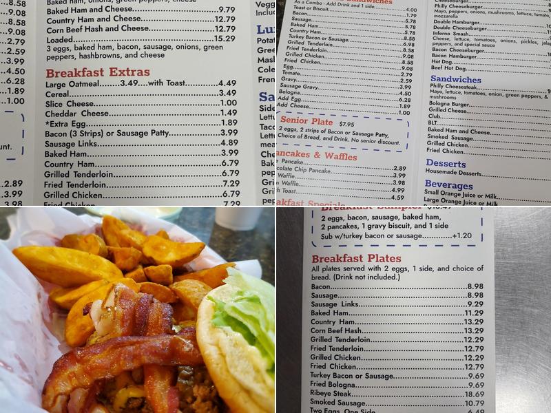 Stateline Diner Menu