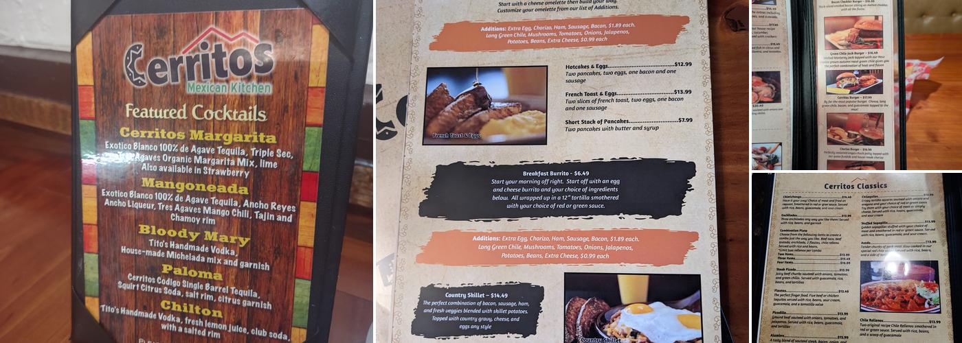 Los Cerritos Mexican Kitchen Menu