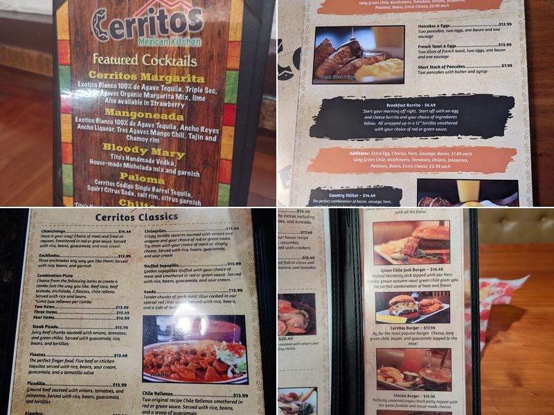 Los Cerritos Mexican Kitchen Menu