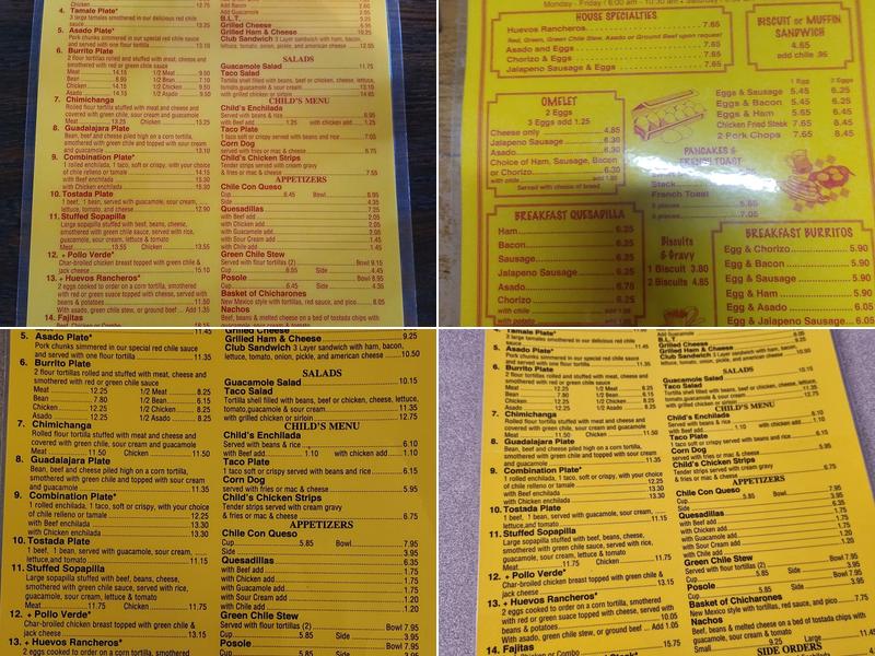 Martin's Capitol Cafe Menu