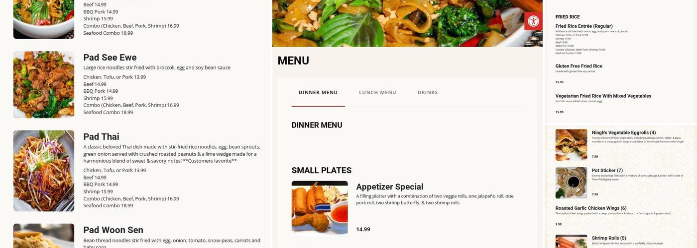 Lemon Grass Menu