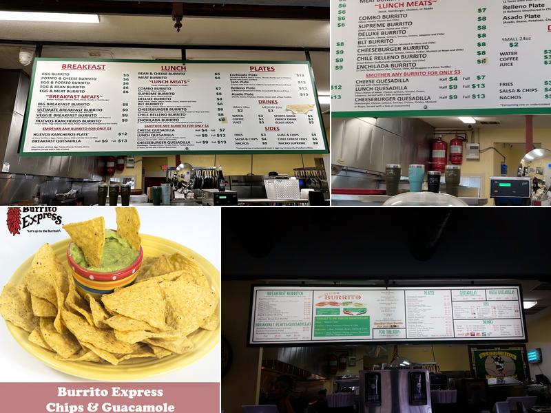 Burrito Express Menu