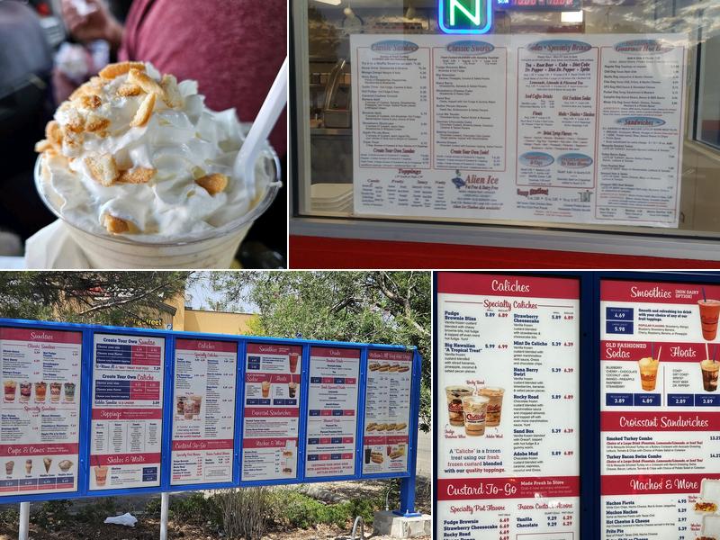 Classics Frozen Custard Menu