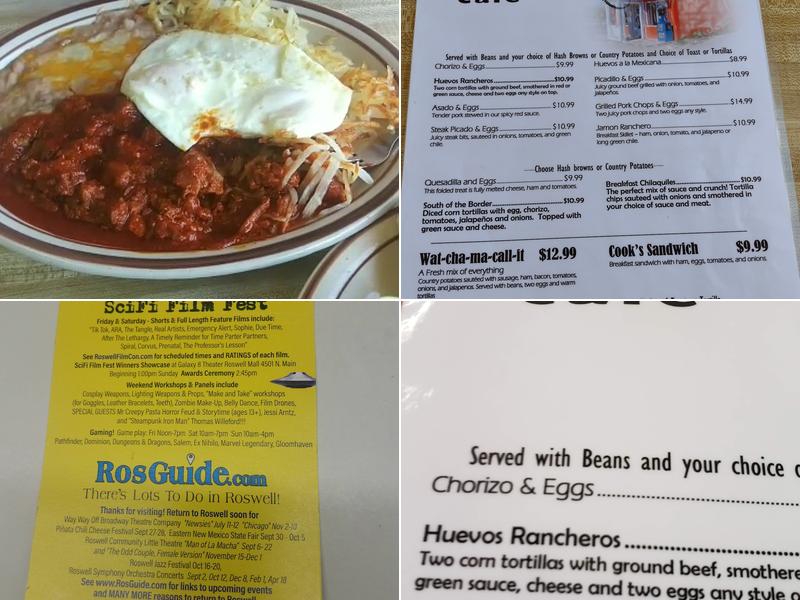 La Escondida Cafe Menu