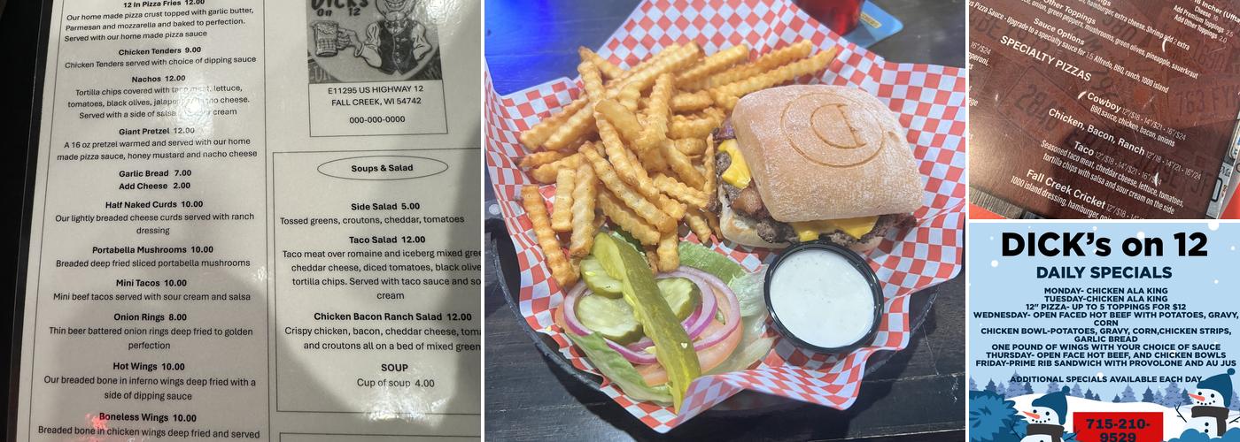 Dick's on 12 Menu