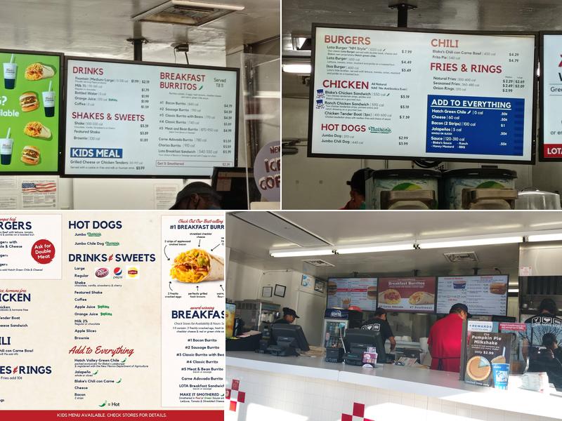 Blake's Lotaburger Menu