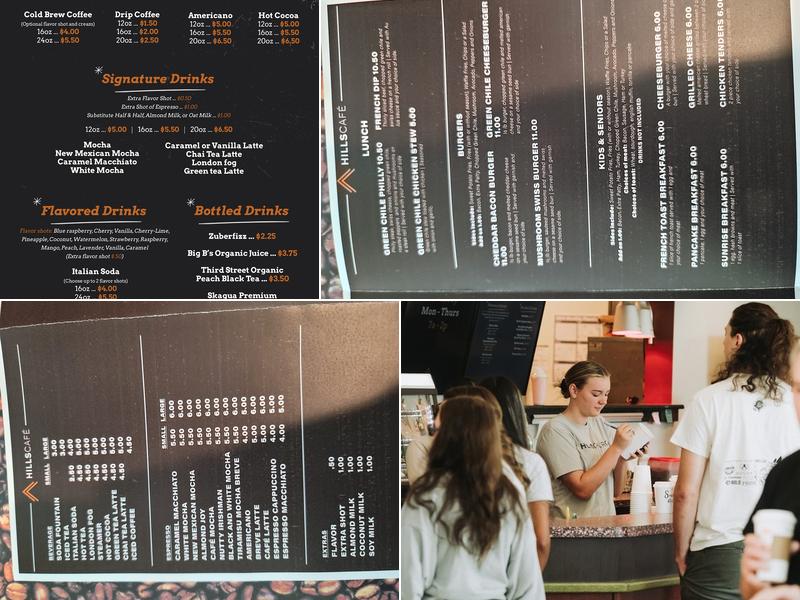 Hills Café Menu