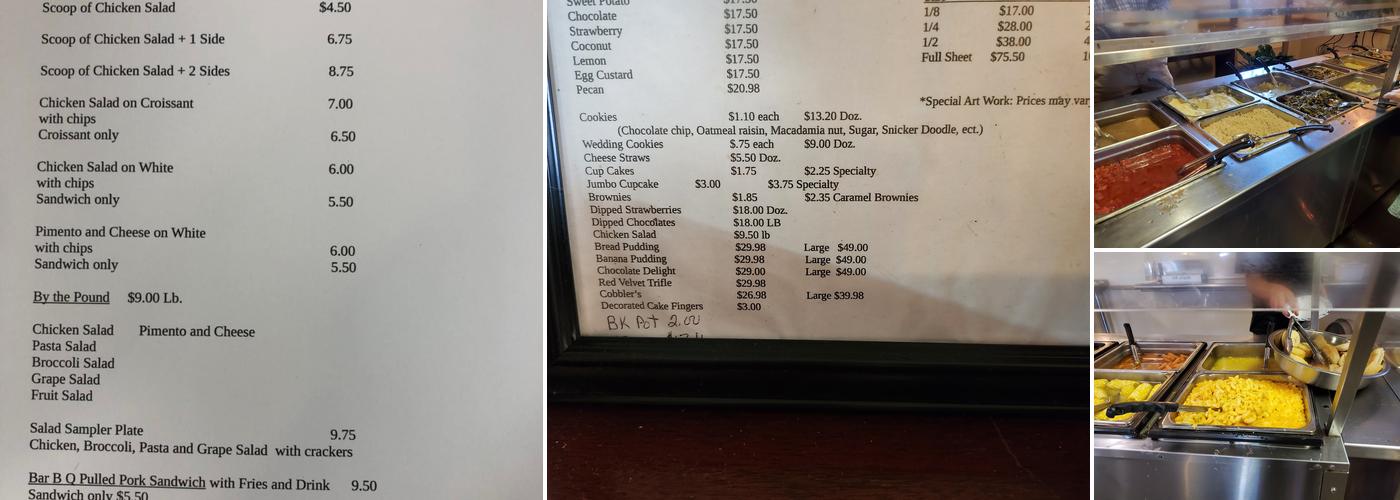 The Parrish House Menu