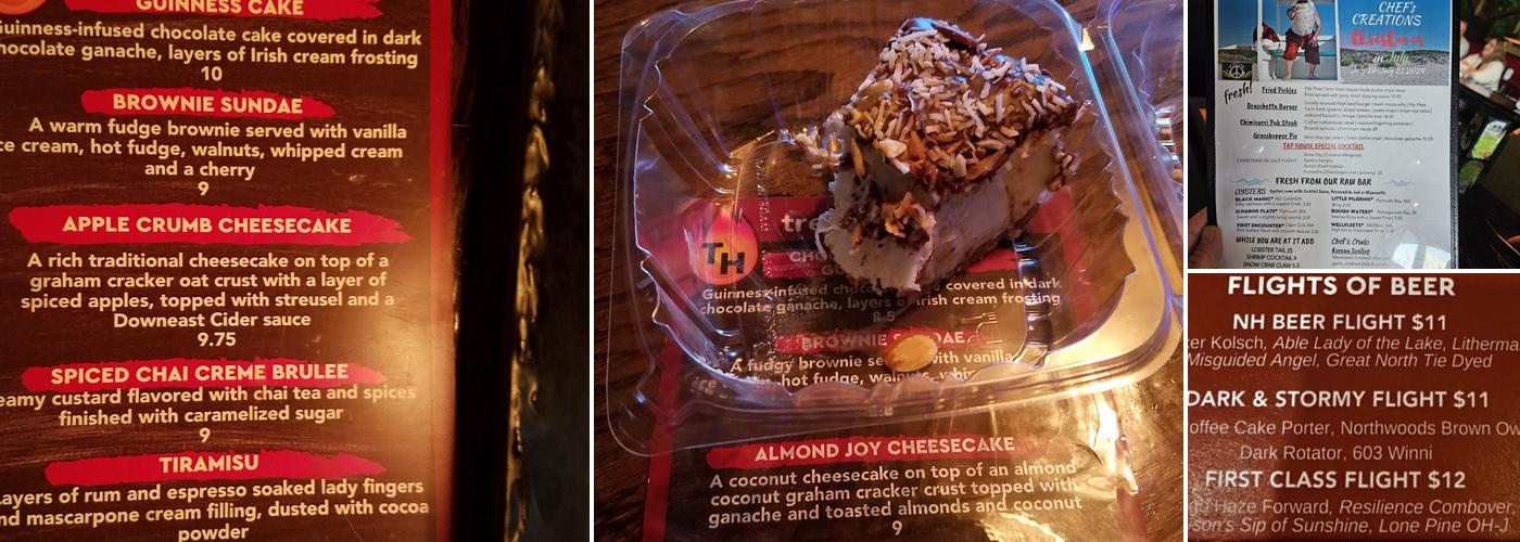 New England's Tap House Grille Menu