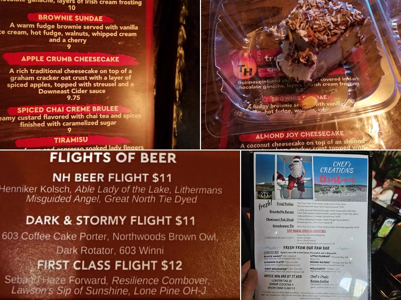 New England's Tap House Grille Menu