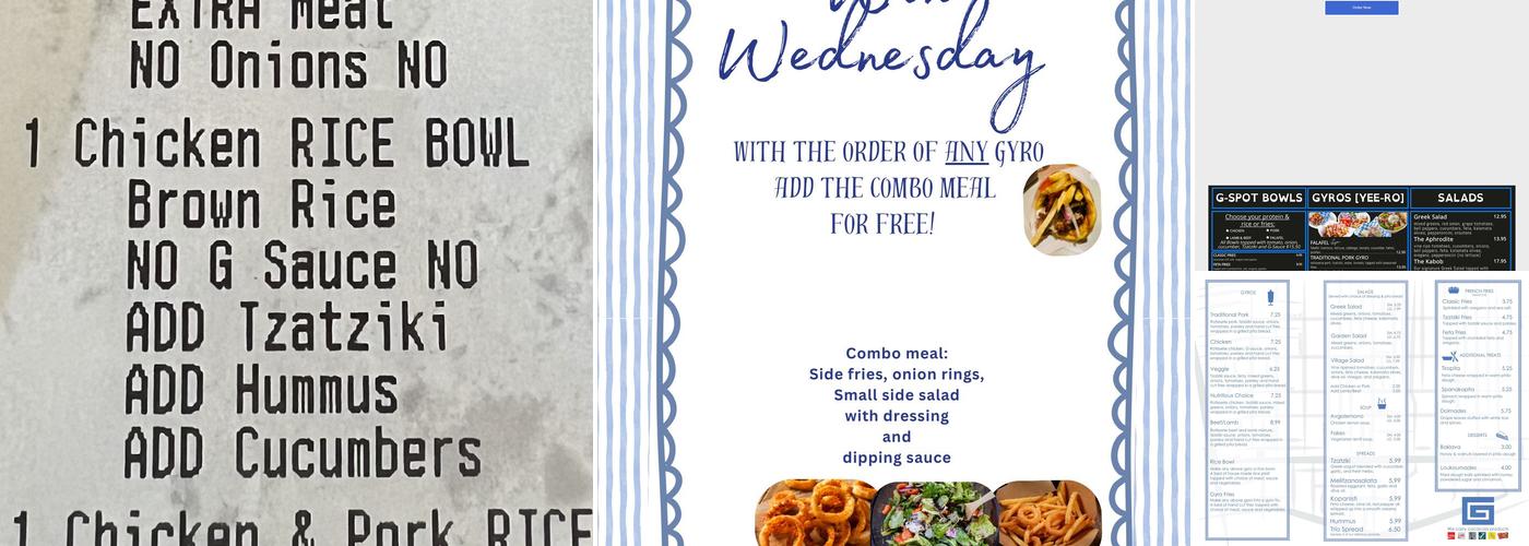 The Gyro Spot Menu