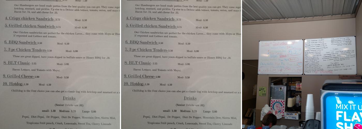 Hometown Restaurant Menu