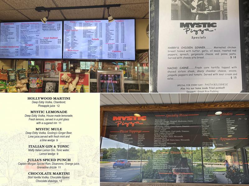 Mystic Pizza II Menu