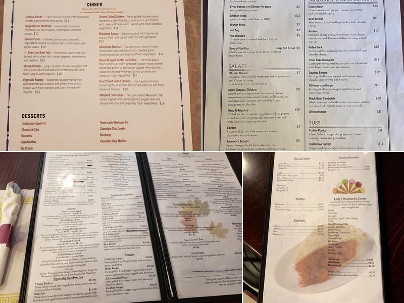 Bear Appetit Restaurant Menu