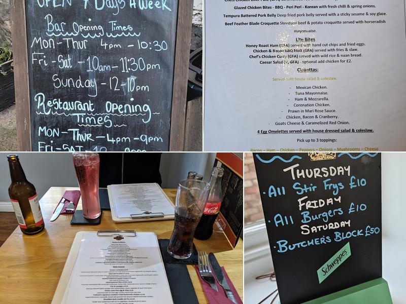 The Trefnant Inn Menu