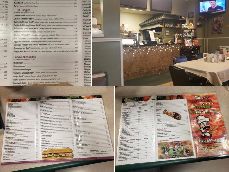 Russo's Pizzeria Menu