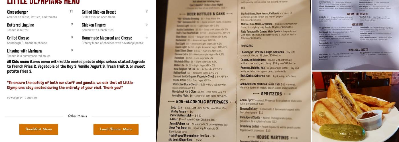 Broadway Grille + Underground Menu
