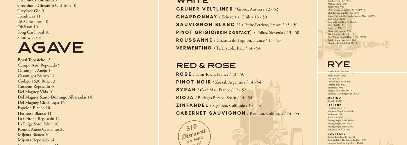 Engine Room Menu
