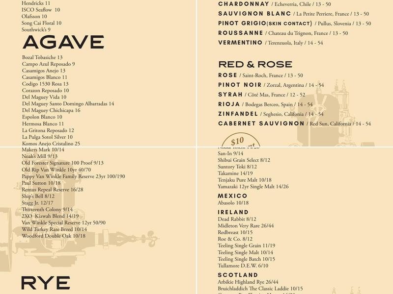 Engine Room Menu