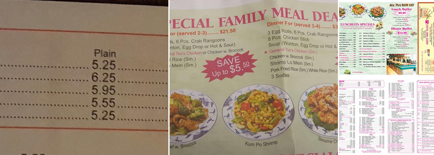 Chiu Kwan Kitchen Menu