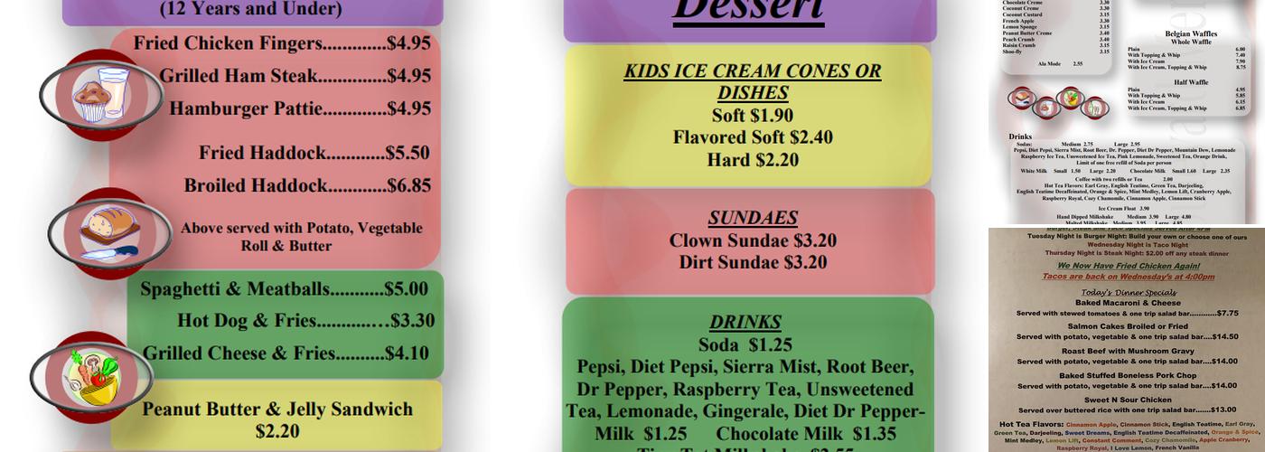 Boulevard Drive-in & Family Restaurant Menu