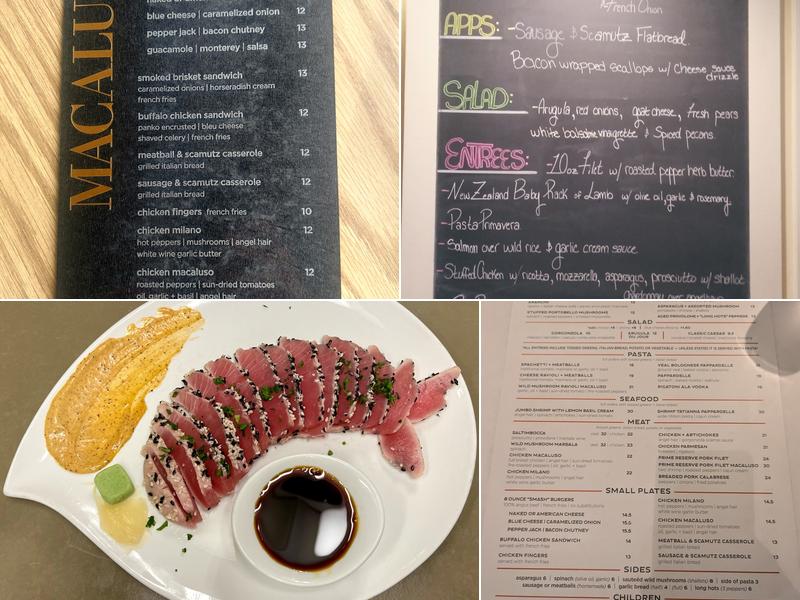 Macaluso's Menu