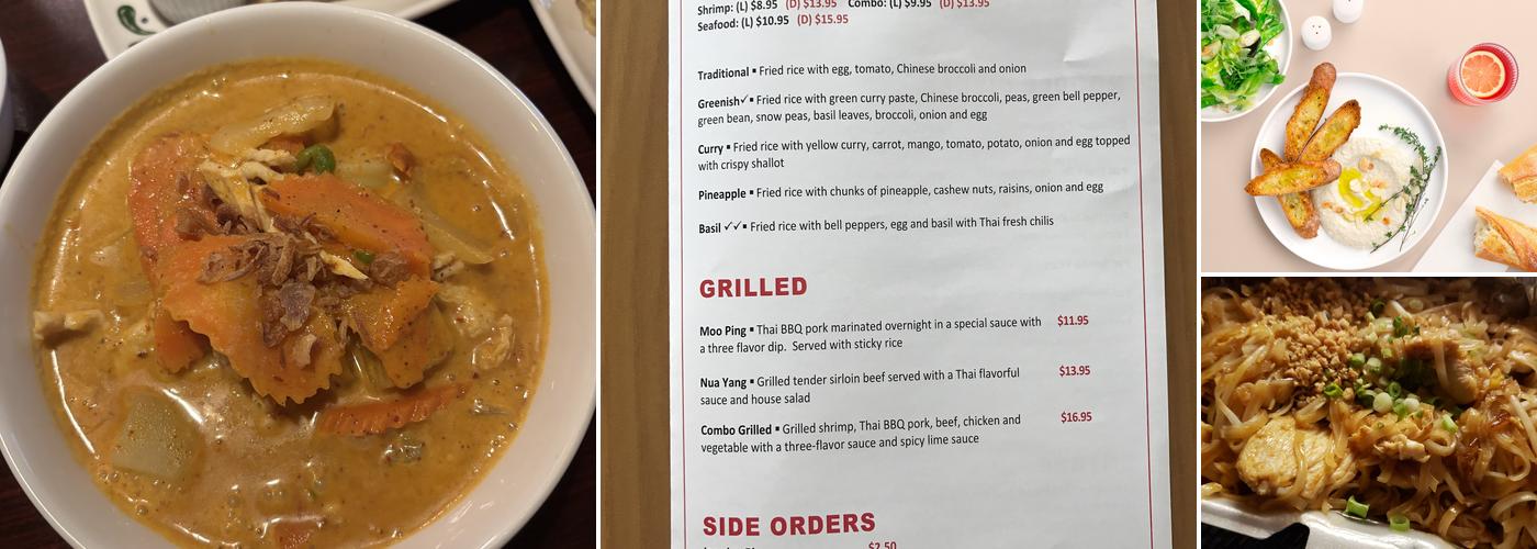 Corner Thai Cafe Menu